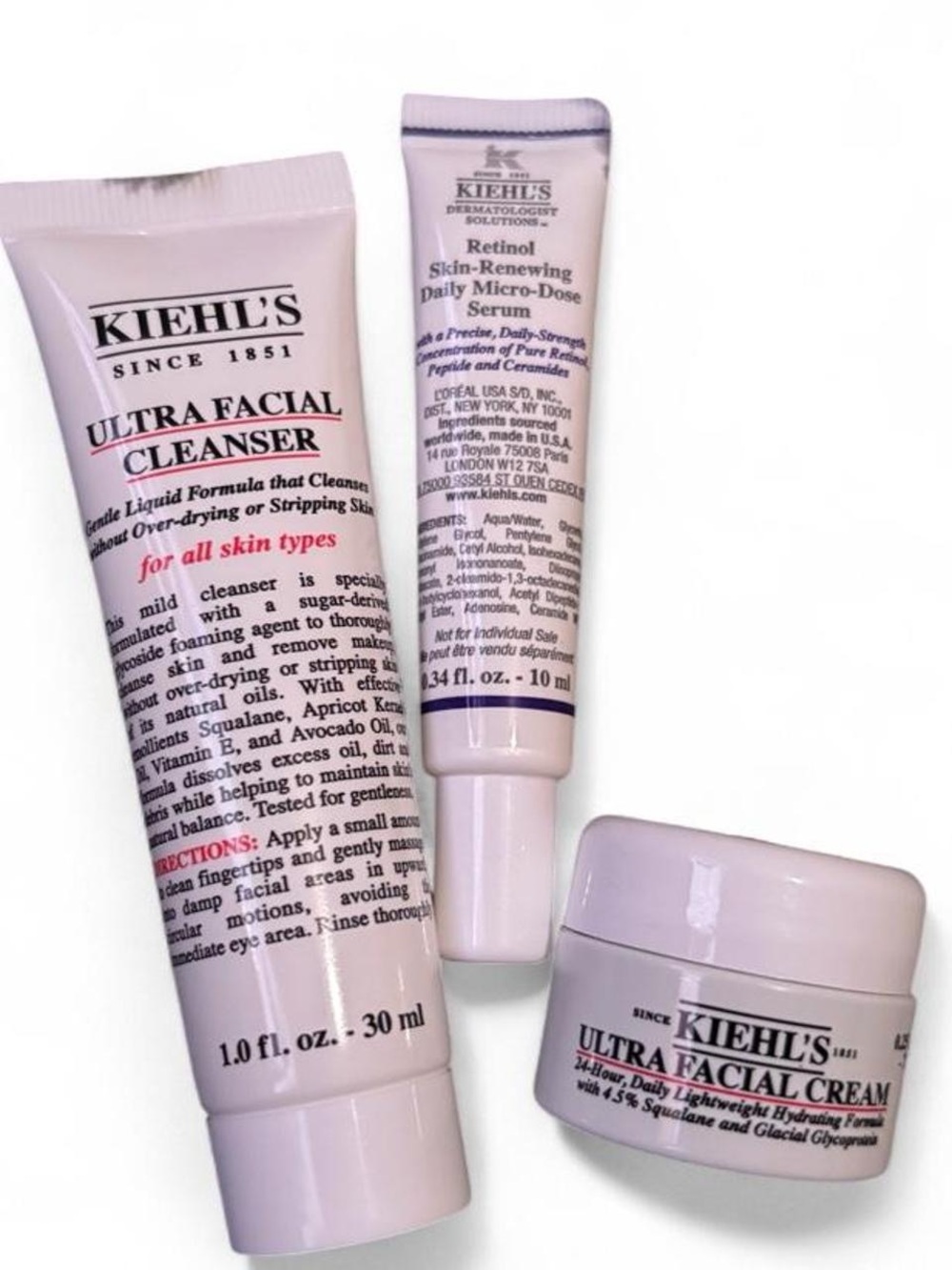 Kiehl's White Skincare Trio – Cleanser, Serum & Cream
